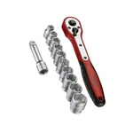 Teng Tools 3/8" Reversible Ratchet Drive Socket Set 12PCS M3812N1. Fixed Price $74.05.