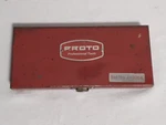 Proto Tools Usa 10PC Sae 9/64-5/8" Hex Allen Bit Socket Set J4900A W/metal Case. Fixed Price $89.99.
