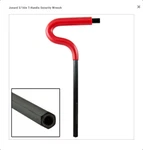Jonard 5/16IN Hex T-handle Security Wrench. Fixed Price $11.99.