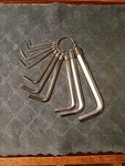 Daiken Tools Set Of 10 Hex Keys Allen Wrench Sae Metric Made In Taiwan Crv. Fixed Price $15.99.