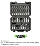 Vim Tools HMMS32 Piece Elite Metric Master Hex Socket Set New. Fixed Price $127.75.