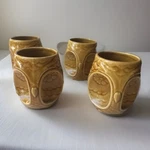 Vtg Embossed Owl Coffee Mug Inset Handle Nose Golden Mcm Japan - Cute!. Fixed Price $29.99.
