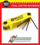 Bondhus Gorilla Grip 9PCE A/f Fold Up Hex Allen Key Set Made In Usa. Fixed Price $20.22.