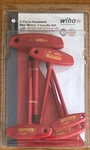 Wiha 33478 5 Piece Insulated Hex Metric T-handle Set. Fixed Price $45.00.