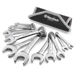 Duratech Stubby Combination Wrench Set 12-POINT Cr-v Steel W/rolling Pouch New. Fixed Price $40.50.
