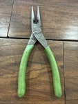 Snap-on 96ACF 8" Long Needle Nose Pliers Green Grip Usa. Fixed Price $34.99.