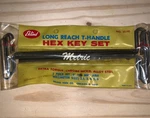 Vintage Eklind Metric Long Reach T-handle Hex Key Set # 35195. Fixed Price $12.00.