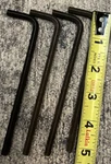 Lot Of 4: Allen 7/32" Long Arm Hex Keys Made In Usa. Fixed Price $12.00.