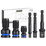 Amtovl Impact Adapter Set, 6-PIECE 1/2 3/8 1/4 In Drive Hex Blue. Fixed Price $23.74.