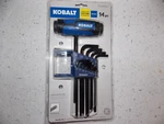 Kobalt 0498861 14 Piece Hex Key Set Metric KHK03. Fixed Price $16.49.