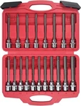 Amm 19PCS 3/8" Drive Extra Long Allen Hex Bit Socket Set, Standard Sae & Metric. Fixed Price $44.79.