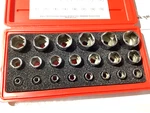 New Nos Snap-on 3/8" Drive Thru 26 Mm 21-PC 6-POINT Shallow Socket Set. Fixed Price $424.99.