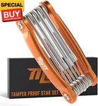 Mutt Tools Tamper Proof Star Wrench Set Folding Security Torx With Hole. Fixed Price $27.11.
