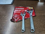 Husky 2-PIECE Adjustable Wrench Set Anti-slip Extra Wide Jaw 8" 10" Steel. Fixed Price $10.00.