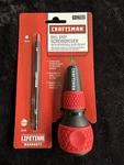 Nos Sears Craftsman Ball Grip Screwdriver Red 11783 Reversible Bit Japan. Fixed Price $25.99.