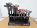 18 Pc Pittsburgh Offset T-handle Hex Key Used Sae Metric. Fixed Price $11.99.