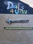 Good Vintage Armstrong Adjustable Crescent Wrench Usa 250MM 28-710 1-1/8. Fixed Price $18.99.