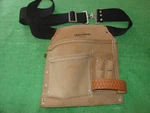 Vintage Craftsman NO.9-40398 Leather Tool Pouch 5 Pocket With Adjustable Belt. Fixed Price $9.95.
