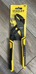 10" Adjustible Groove Joint Curved Jaw Pliers Bi Material Handles Stanley 84-024. Fixed Price $15.99.