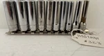 Snap On Tools 110STMDY 1/4" Drive Sae Deep 12 Point Socket Set #323. Fixed Price $129.99.