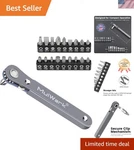 CRV6150 Steel 20PC Low Profile Ratchet Wrench Set - Secure Grip & Precision. Fixed Price $29.99.