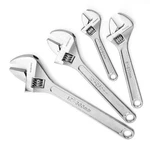 Workpro 4-PIECE Adjustable Wrench Set, Forged, 6 & 8 10 12 Inch, Silver. Fixed Price $35.94.