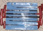 Lot Bondhus Metric T-handle Hex Set 7 Pc. Balldriver. Fixed Price $30.00.