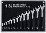 13-PIECE Complete Sae Combination Wrench Set, White. Fixed Price $42.99.