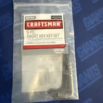 Craftsman Hex Wrench Set Metric Piece Short Arm 46694M. Fixed Price $6.95.