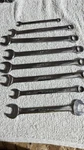 Snap-on 8 Pc Open End Wrenches. Fixed Price $175.00.