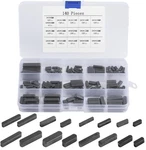 Muzhupguz 140 Pcs Round Ended Feather Key, Parallel Drive Shaft Keys Silver. Fixed Price $13.82.