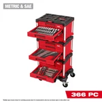 Milwaukee Tool 366 Piece Master Mechanics Hand Set With Packout Drawers. Fixed Price $3297.61.