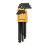 Gearwrench 9 Metric Ball End Long Arm Hex Key Set - Piece, Chrome. Fixed Price $12.26.