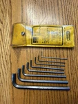 Vintage Metric Sears Craftsman 9 46675 8 Pc Shaped Long Hex (allen) Wrenches. Fixed Price $12.00.