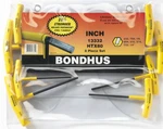 Inch Hex(allen)t-handle Wrench Set 8PC 3/32"-1/4"PLASTIC Pouch Bondhus Usa 13332. Fixed Price $23.70.