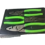 Snap-on PL347ACF 3PC Combination Pliers Set Talon Grip Tool Made Usa Green. Fixed Price $205.00.