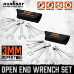 19PC Sae & Metric Thin Open End Wrench Set Bike W/ Rolling Pouch Cr-v. Fixed Price $39.99.