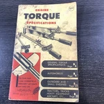 Sturtevant Engine Torque Specifications Booklet 1964 Guide Manual Brochure. Fixed Price $6.37.