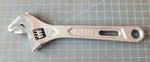 Kobalt Adjustable Wrench 8" - Chrome Vanadium Steel Wide Jaw 464605 Nos GW5. Fixed Price $8.95.