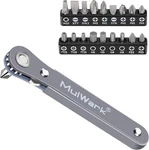 Multi-functional 20PC Ratchet Wrench Set With CRV6150 Steel Bits For Durable Use. Fixed Price $29.99.
