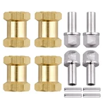 Hobbyfire 4PCS 12MM Brass Wheel Hex Hub Offset Extension Drive Adapter Co.... Fixed Price $16.10.