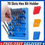 Hex Bit Holder Rack W/70 Hole Storage 1/4 Inch Screwdriver Organizer. Fixed Price $15.67.