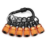 Elead 6PIECE Bit Key Chain, 1/4 Inch Orange Hex Shank Holders, Qui.... Fixed Price $13.28.
