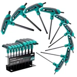 Libraton T-handle Torx Set, T10-T50 Star Wrench, Turquoise. Fixed Price $47.89.