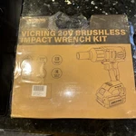 Vicring 20V Cordless 1/2" Impact Wrench Gun, Brushless High Torque W/ Battery. Fixed Price $89.99.
