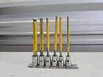 Snap Sae Long Hex Ball Round Bit Driver Socket Set 3/8" 206EFABL. Fixed Price $110.40.