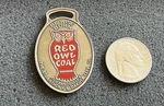 Vintage Red Owl Coal 50TH Year 1972 Enamel Car Watch Fob Keychain Automobile. Fixed Price $24.00.