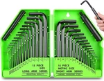 32-PIECE Hex Allen Wrench Set Sae & Metric Keys Shape. Fixed Price $17.07.