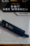 Wolf Tooth 6-BIT Hex Wrench Multi-tool, Blue. Fixed Price $38.00.