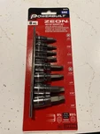 Powerbuilt Zeon Sae Hex Bit Socket For Damaged Bolts (8 Piece Set) 642574. Fixed Price $25.00.